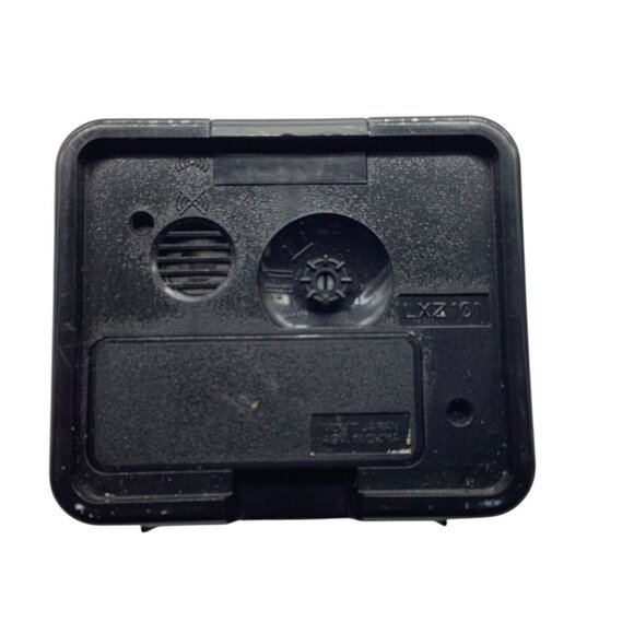 Disney Lorus Quartz Mickey Mouse Alarm Clock Black Plastic Vintage 3”x2.5” WORKS - Picture 3 of 5